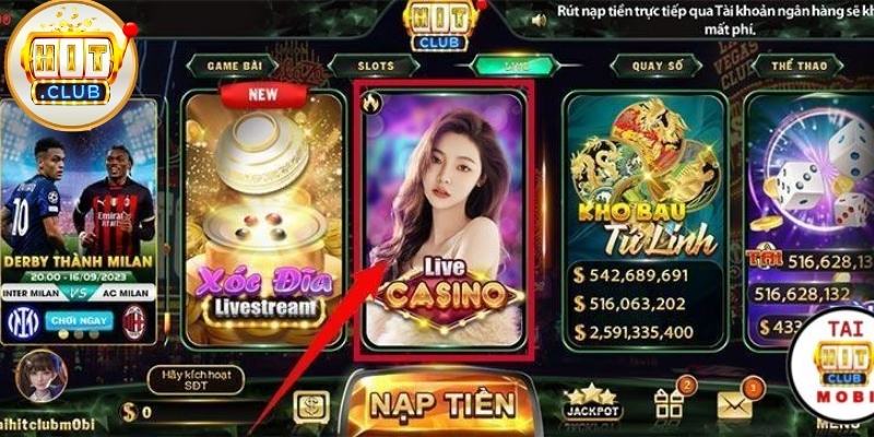 Live Casino: Trải Nghiệm Sòng Bạc Thật Tại Hitclub 2026