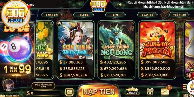 Sơn Tinh Thuỷ Tinh Hitclub: Slot Huyền Sử Việt Hot 2026